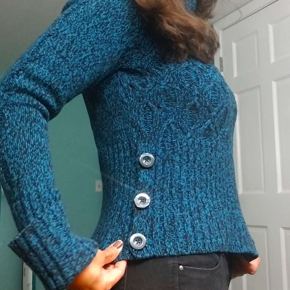 Deep Turquoise Turtleneck Sweater by Apt.9